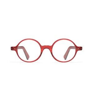 Morgenthal Frederics Dom Glasses Nerd Round Red Crystal Acetate France Designer